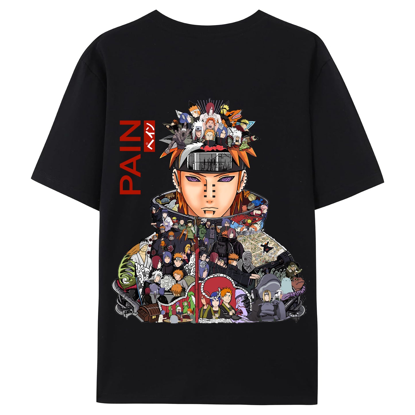 Fire Shadow Ninja Pain Cool and Trendy Loose Short-Sleeved T-shirt