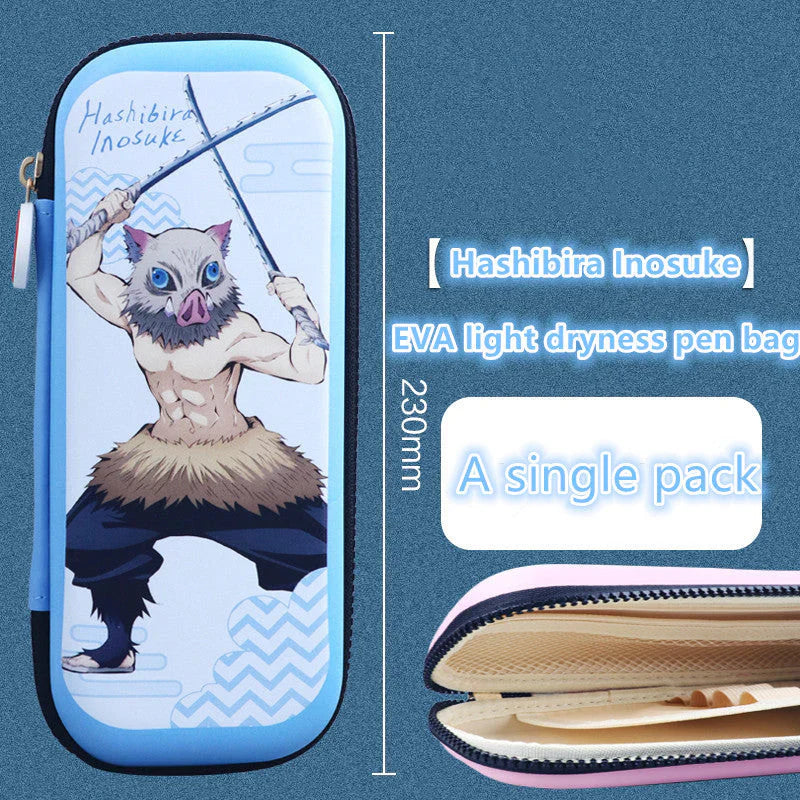 Kamado Tanjirou peripheral pen bag, 2022 new 3-layer large capacity, EVA waterproof