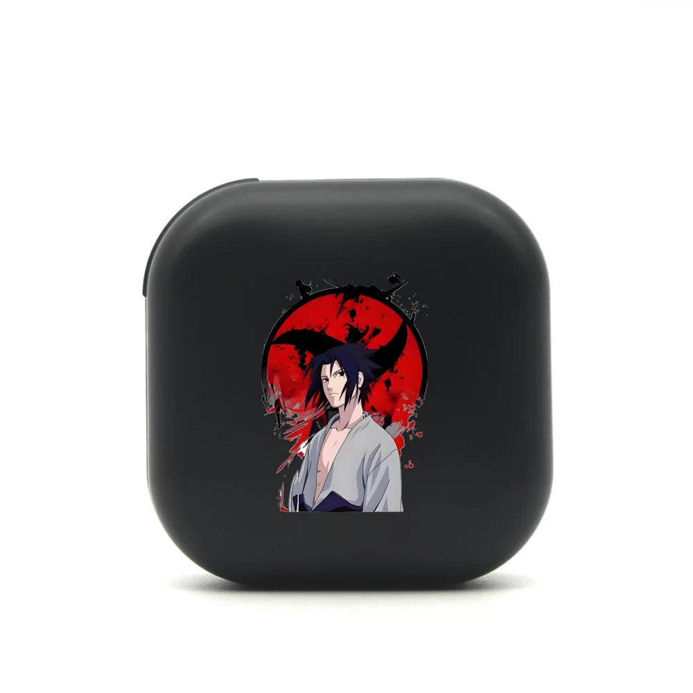 Itachi/Sasuke Anime Open-Ear Bluetooth Earbuds Print Wireless Headphones with Touch Control HiFi Earphones for Anime Fans