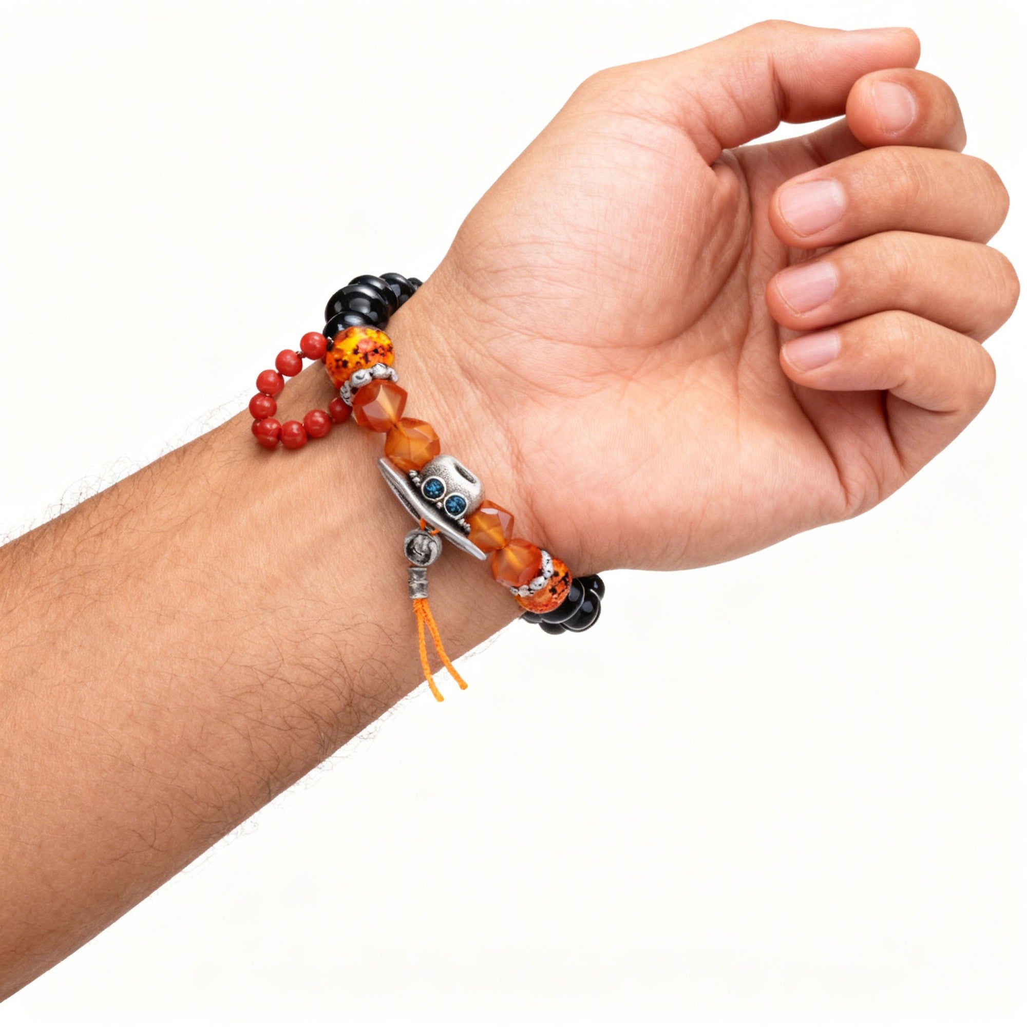 Ace/Sabo/Luffy Inspired Beaded Bracelets for Anime Fans