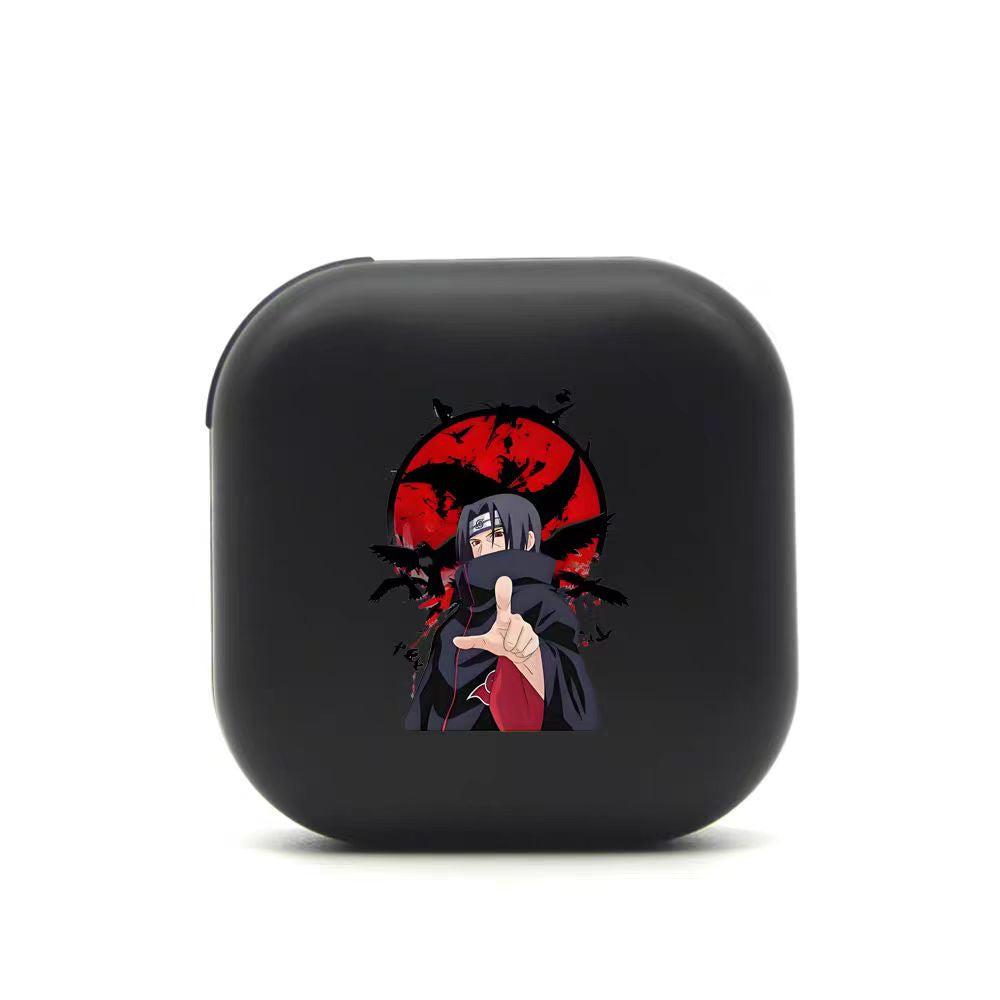Itachi/Sasuke Anime Open-Ear Bluetooth Earbuds Print Wireless Headphones with Touch Control HiFi Earphones for Anime Fans