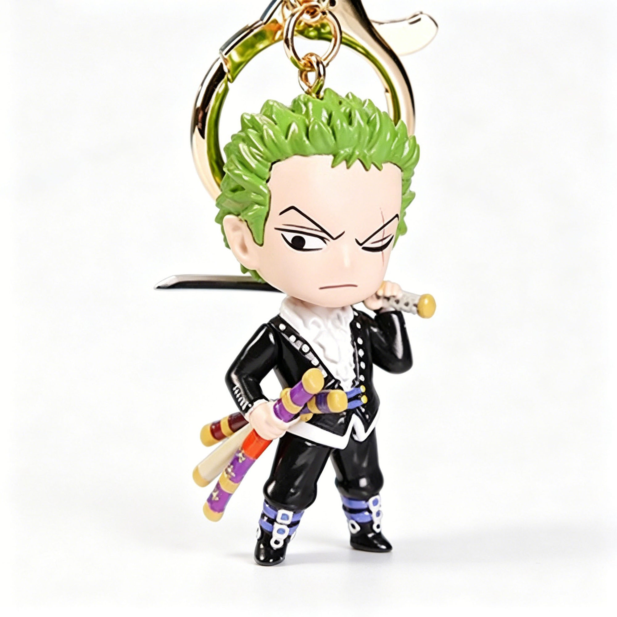 Luffy/Zoro Crew Blind Box Keychain PVC Figure Charm Pendant Set