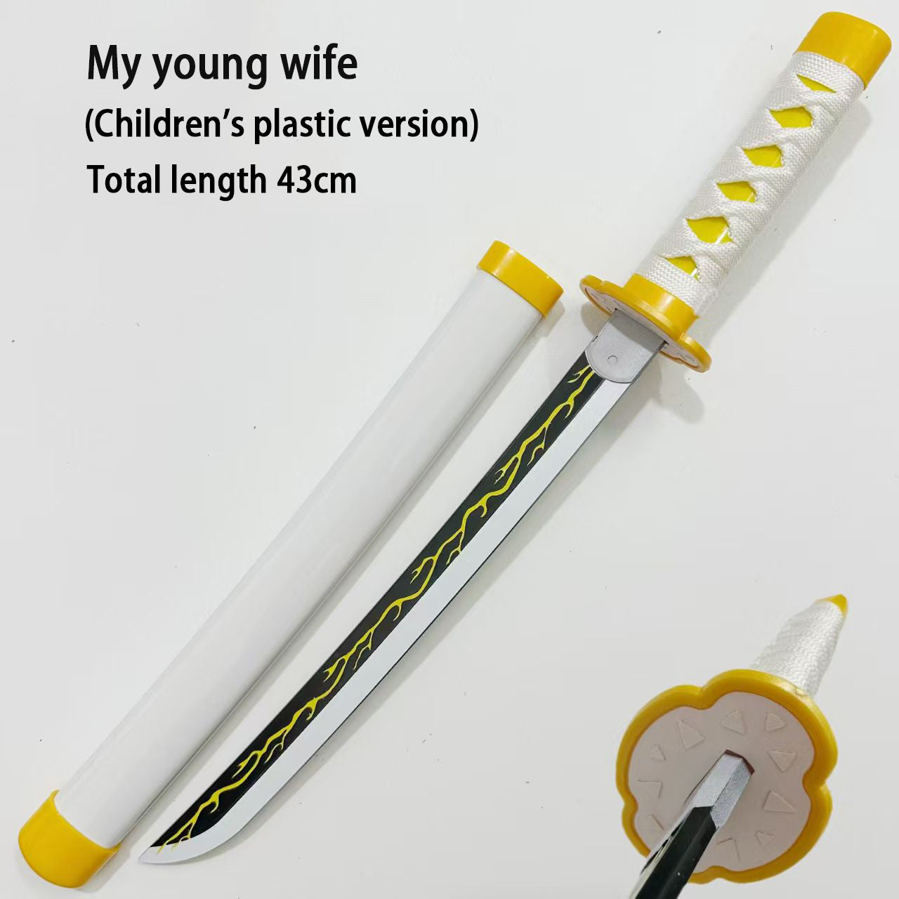 Anime Mini Katana Toy Small 43cm Safe Plastic Sword Otaku Collectible Prop with Vibrant Designs