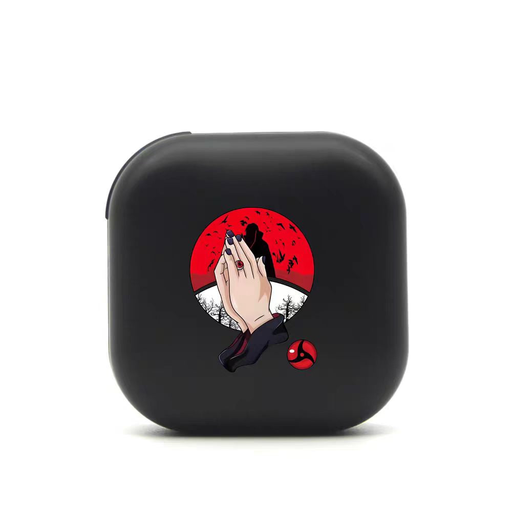 Itachi/Sasuke Anime Open-Ear Bluetooth Earbuds Print Wireless Headphones with Touch Control HiFi Earphones for Anime Fans