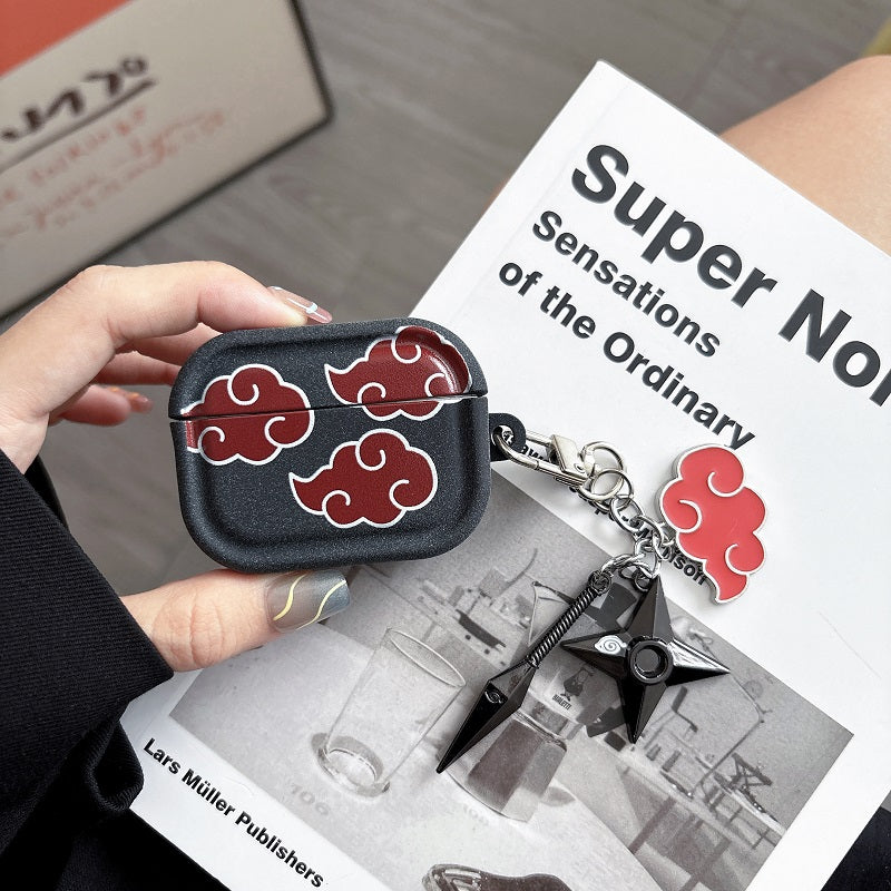 Fire Shadow Ninja Akatsuki's cool ear headphones case made of auspicious cloud model - To guard a better you (headphones)