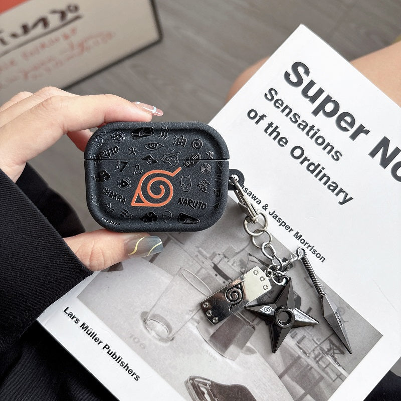 Fire Shadow Ninja Akatsuki's cool ear headphones case made of auspicious cloud model - To guard a better you (headphones)