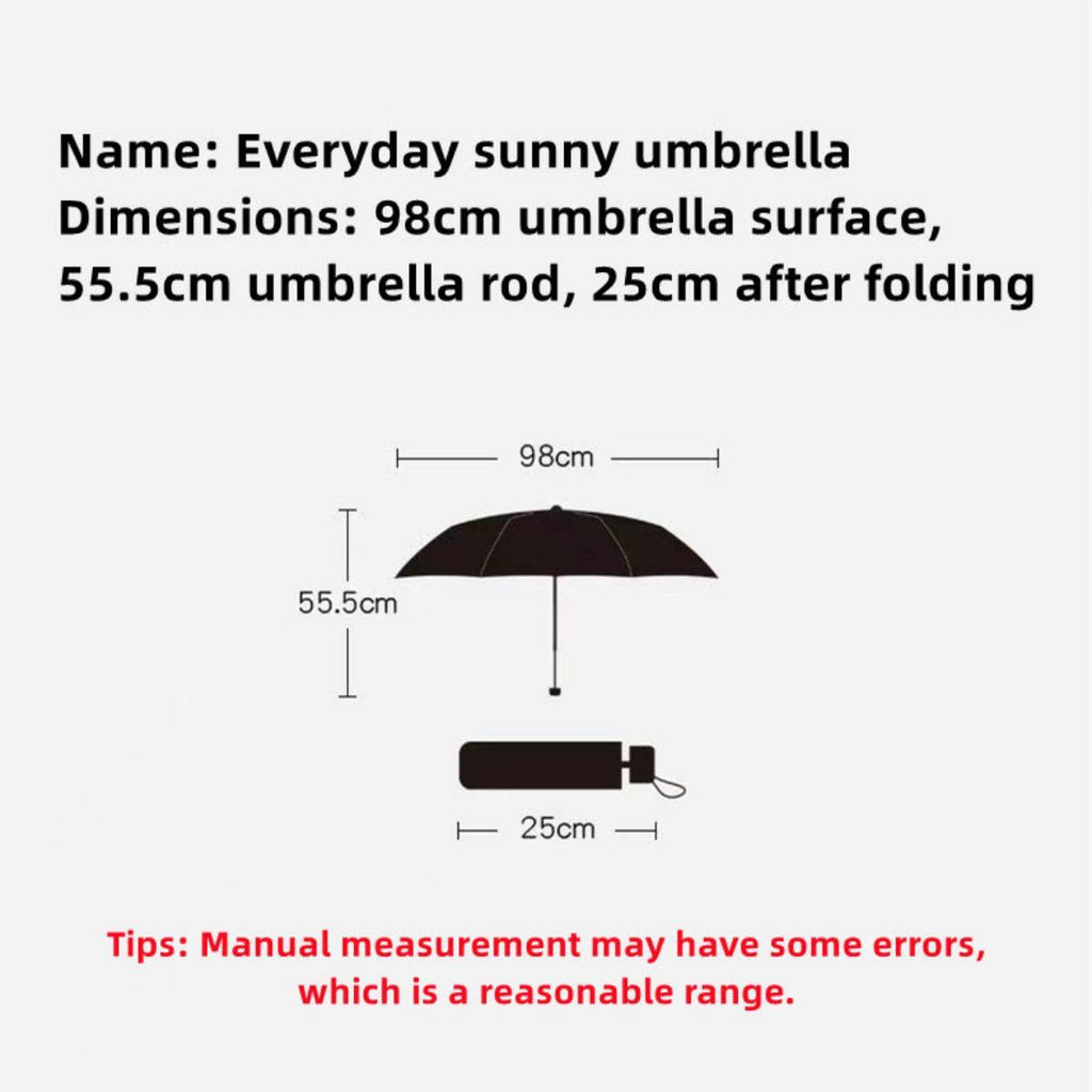 Tanjiro/Nezuko Foldable Umbrella with Character Print Full Metal Handle Anime Rain Gear for Fans