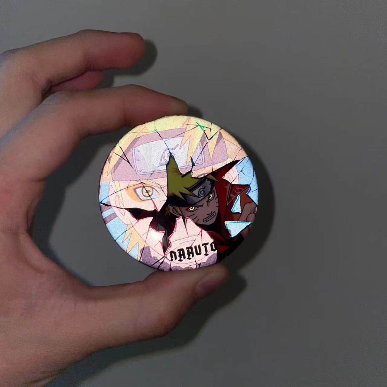 Sasuke/Kakashi/Madara Anime Reflective Badge Night Glow Character Pin Cool Backpack Decor for Otaku Featuring