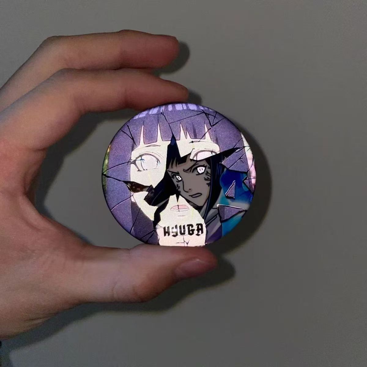 Sasuke/Kakashi/Madara Anime Reflective Badge Night Glow Character Pin Cool Backpack Decor for Otaku Featuring