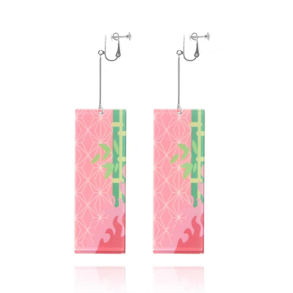 Tanjirou/Nezuko exquisite earrings for a unique charm