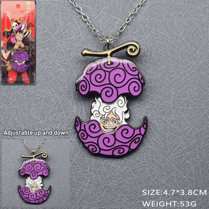 Luffy/Zoro Adjustable Anime Necklace & Keychain Set - Collectible Jewelry for Pirates Fans