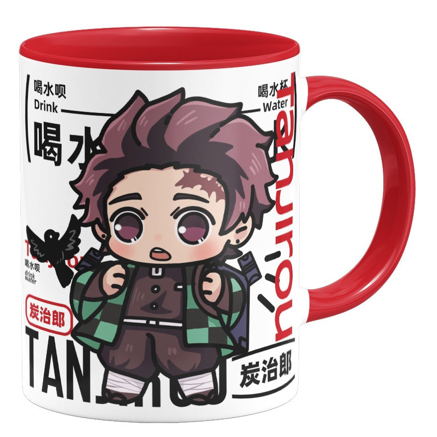Tanjiro/Nezuko Cute Character Pattern Heat Resistant and Durable Mugs