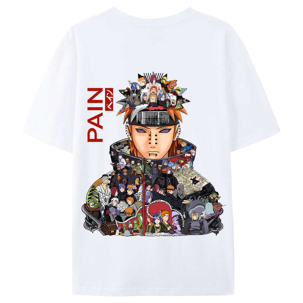 Fire Shadow Ninja Pain Cool and Trendy Loose Short-Sleeved T-shirt