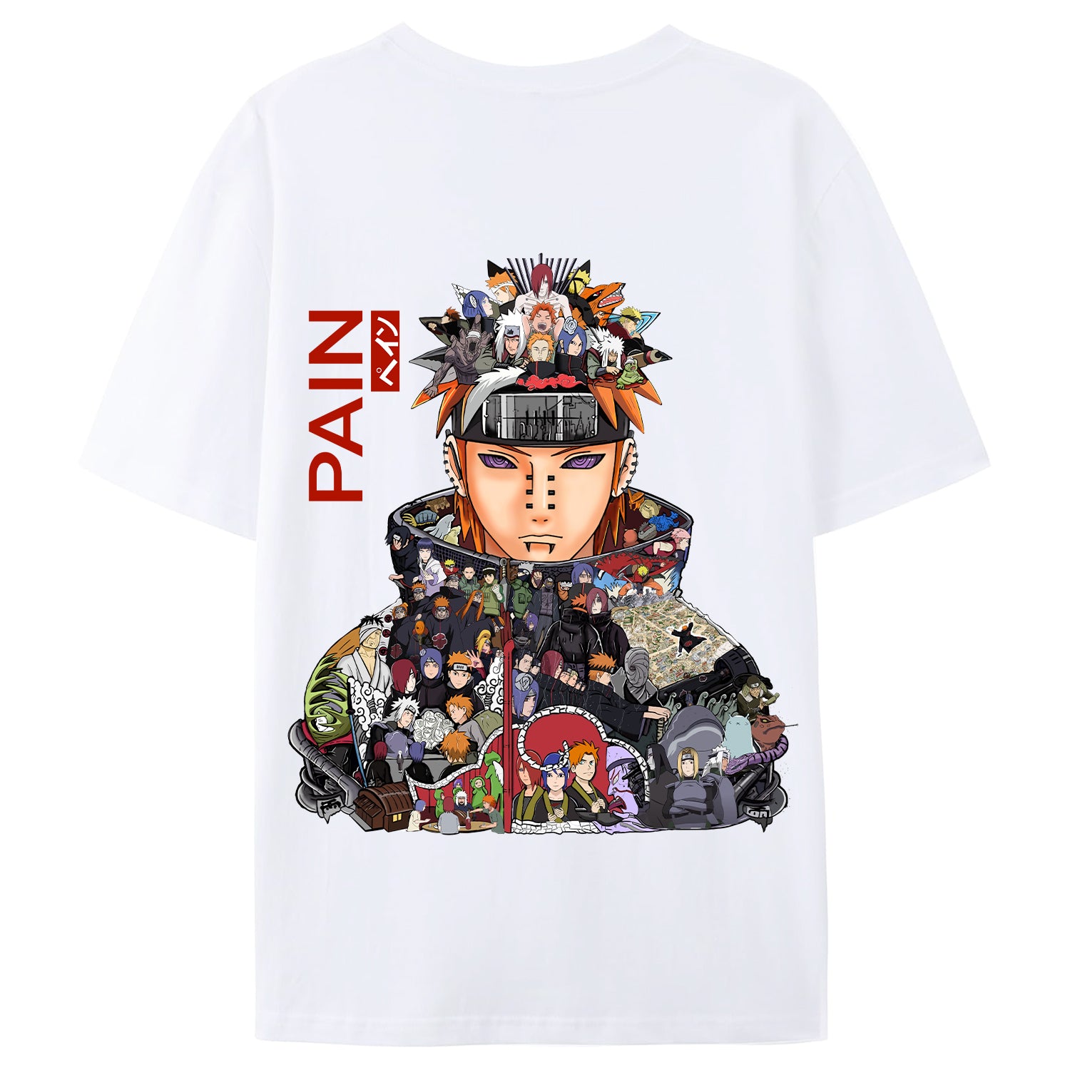 Fire Shadow Ninja Pain Cool and Trendy Loose Short-Sleeved T-shirt