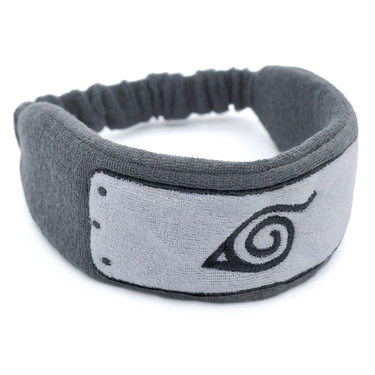 Leaf Village Headband Terry Cloth Sweat-Absorbent Hair Band Anime Cosplay Accessory with Unique Eye Design
