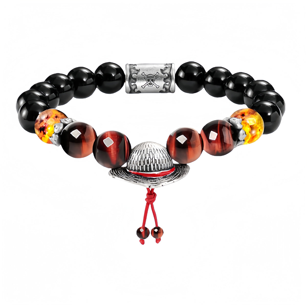 Ace/Sabo/Luffy Inspired Beaded Bracelets for Anime Fans