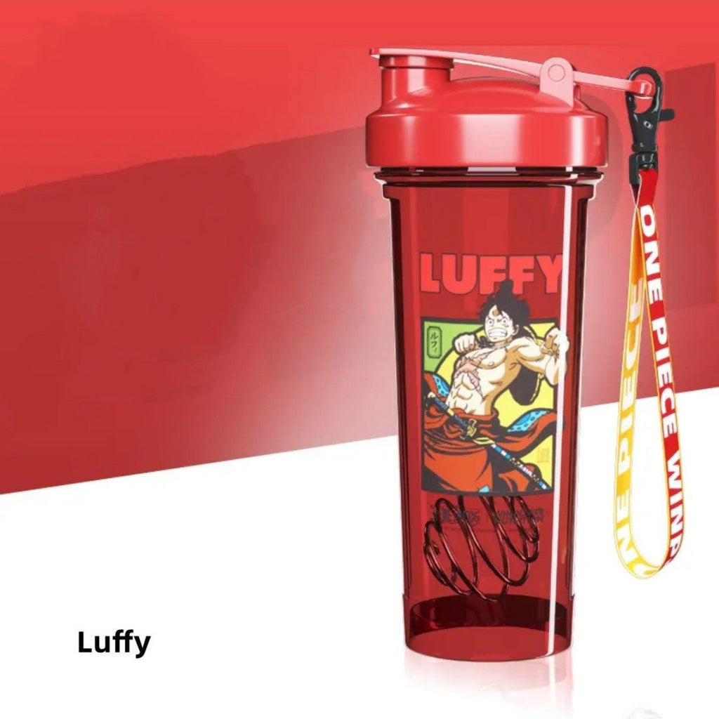 Luffy/Zoro/Sanji Anime Character Shaker Bottle Mystery Protein Mixing Cup Otaku Collectible Gift for Fan Collectors