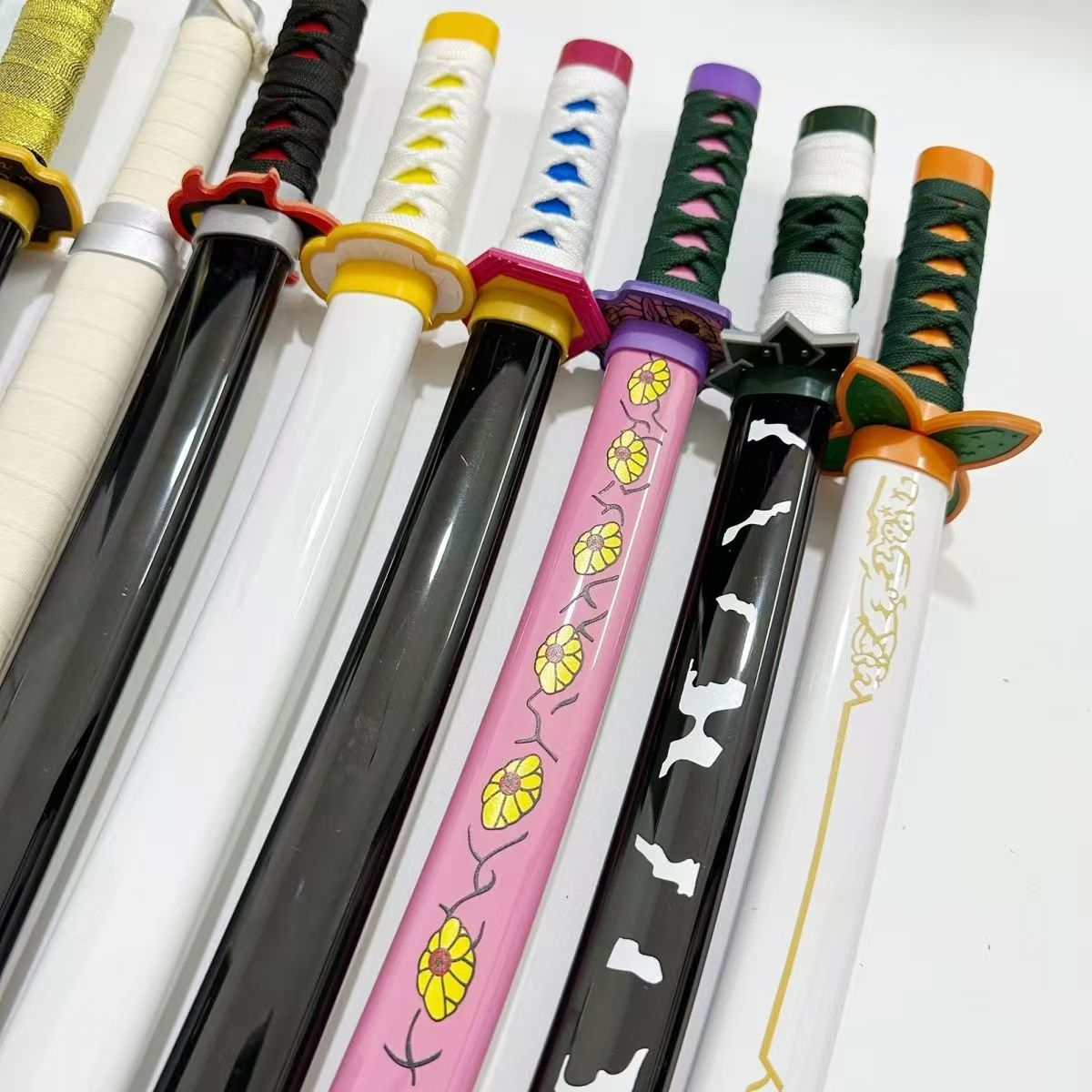 Anime Mini Katana Toy Small 43cm Safe Plastic Sword Otaku Collectible Prop with Vibrant Designs