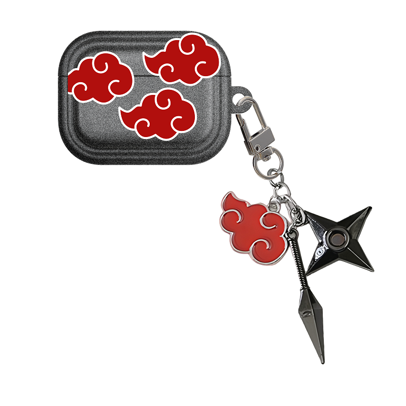 Fire Shadow Ninja Akatsuki's cool ear headphones case made of auspicious cloud model - To guard a better you (headphones)