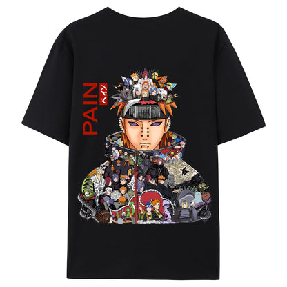 Fire Shadow Ninja Pain Cool and Trendy Loose Short-Sleeved T-shirt