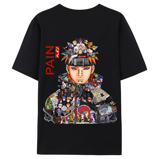 Fire Shadow Ninja Pain Cool and Trendy Loose Short-Sleeved T-shirt