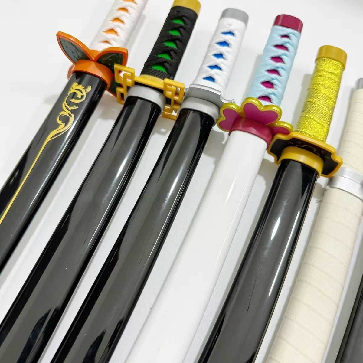 Anime Mini Katana Toy Small 43cm Safe Plastic Sword Otaku Collectible Prop with Vibrant Designs