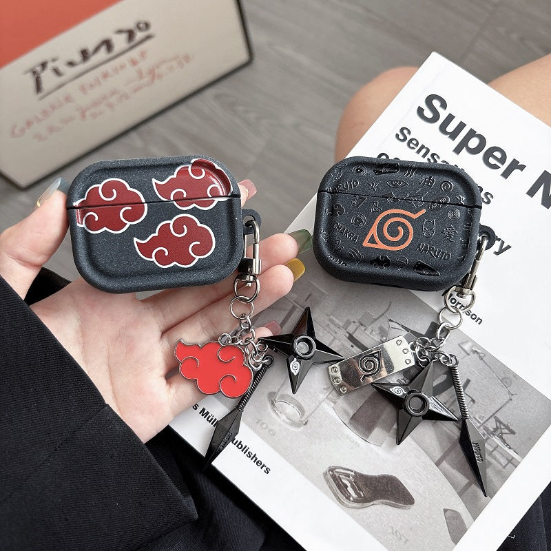 Fire Shadow Ninja Akatsuki's cool ear headphones case made of auspicious cloud model - To guard a better you (headphones)