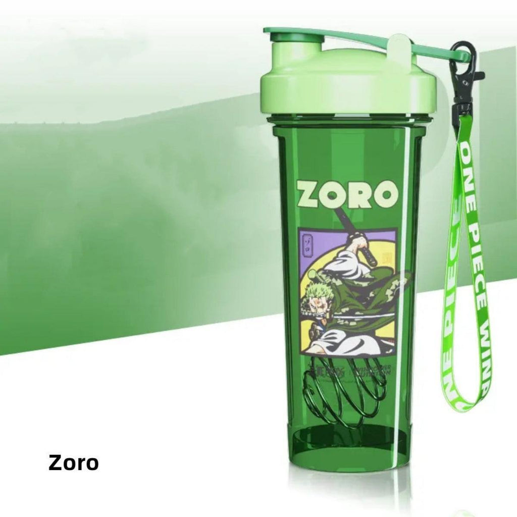 Luffy/Zoro/Sanji Anime Character Shaker Bottle Mystery Protein Mixing Cup Otaku Collectible Gift for Fan Collectors