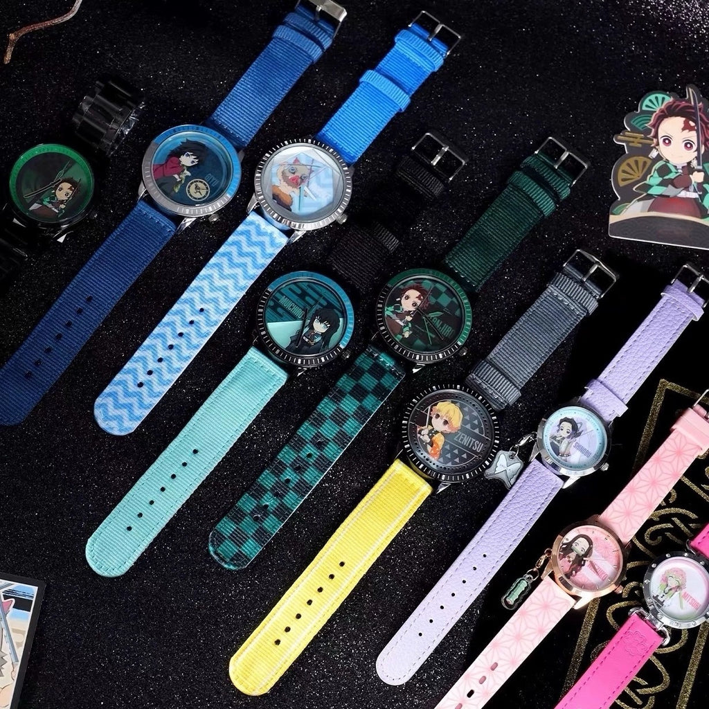 Tanjirou/Nezuko Wristwatch Blind Box - 9 Styles Anime Collectible Watch Mystery Box for Fans