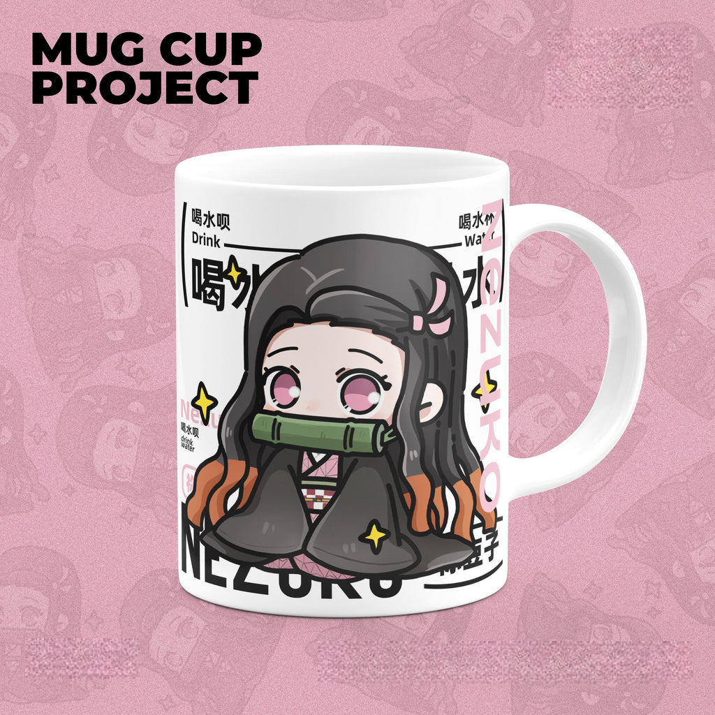 Tanjiro/Nezuko Cute Character Pattern Heat Resistant and Durable Mugs
