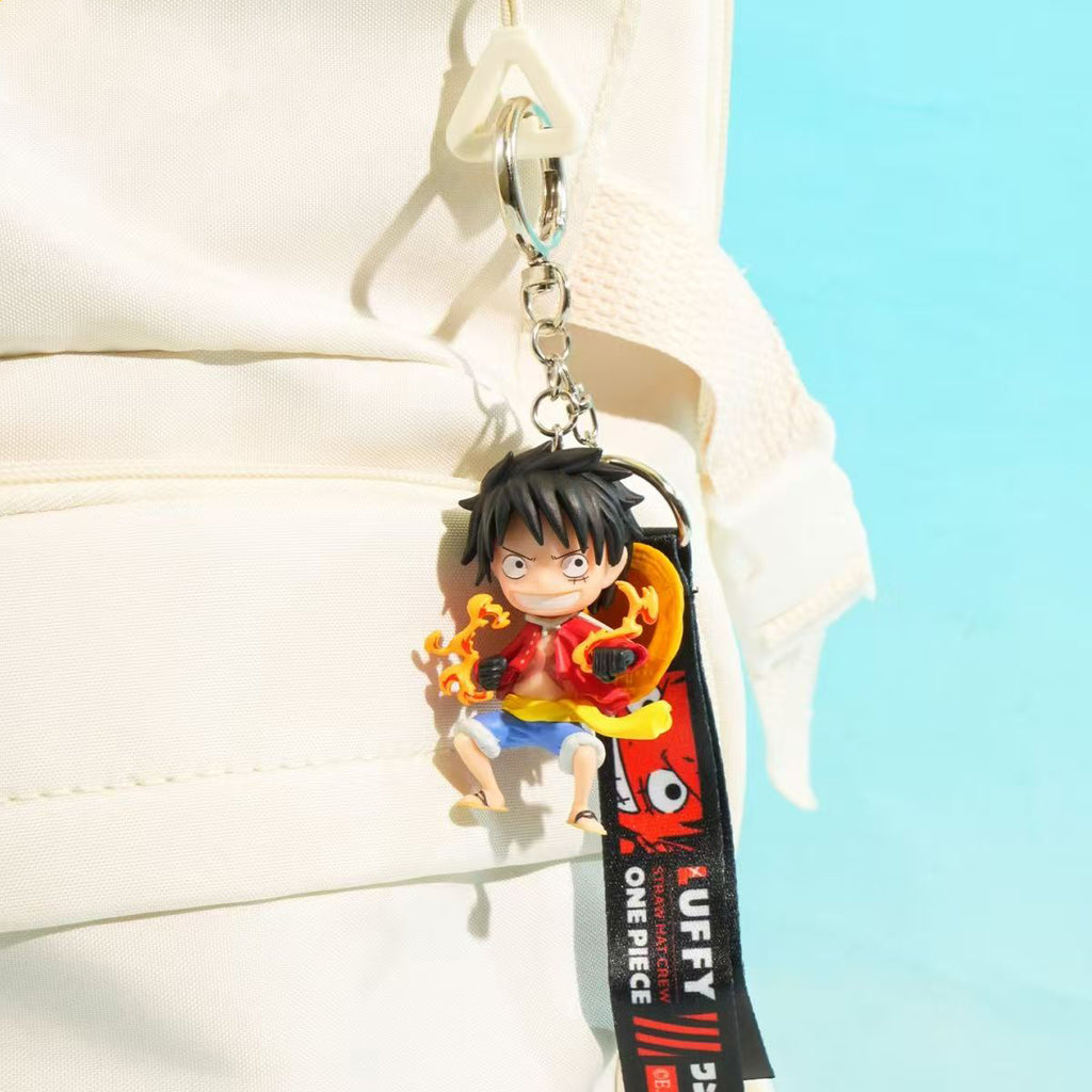 Luffy/Zoro/Sanji Anime Mystery Keychain Blind Box Hidden Rare Edition & Lanyard Surprise Otaku Gift