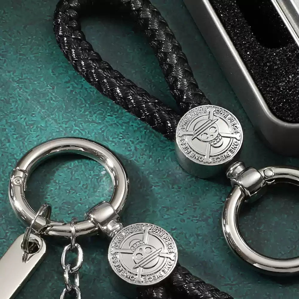 Luffy/Zoro/Sanji Wanted Keychain with Braided Strap & Multi-Tool Knife