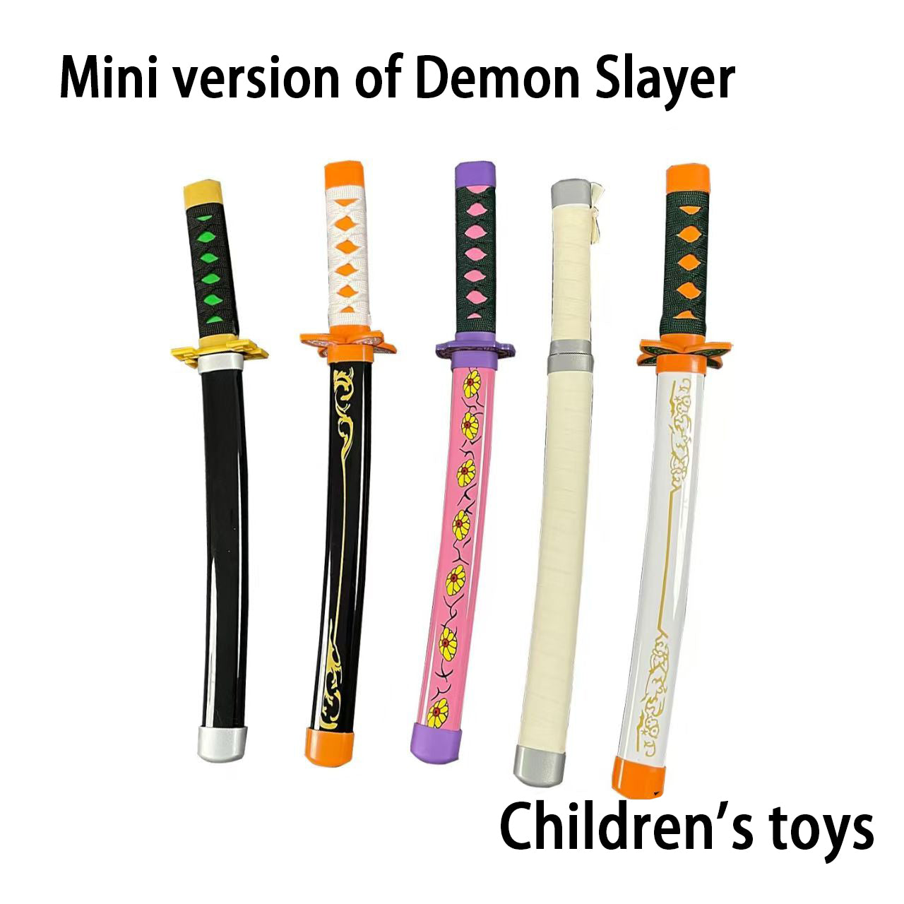 Anime Mini Katana Toy Small 43cm Safe Plastic Sword Otaku Collectible Prop with Vibrant Designs