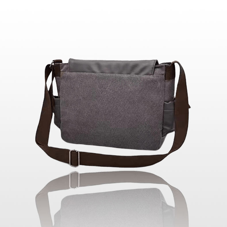 Uzumaki Naruto & Sasuke Uchiha Vintage Canvas Messenger Bag | Adjustable Strap Crossbody Shoulder Bag