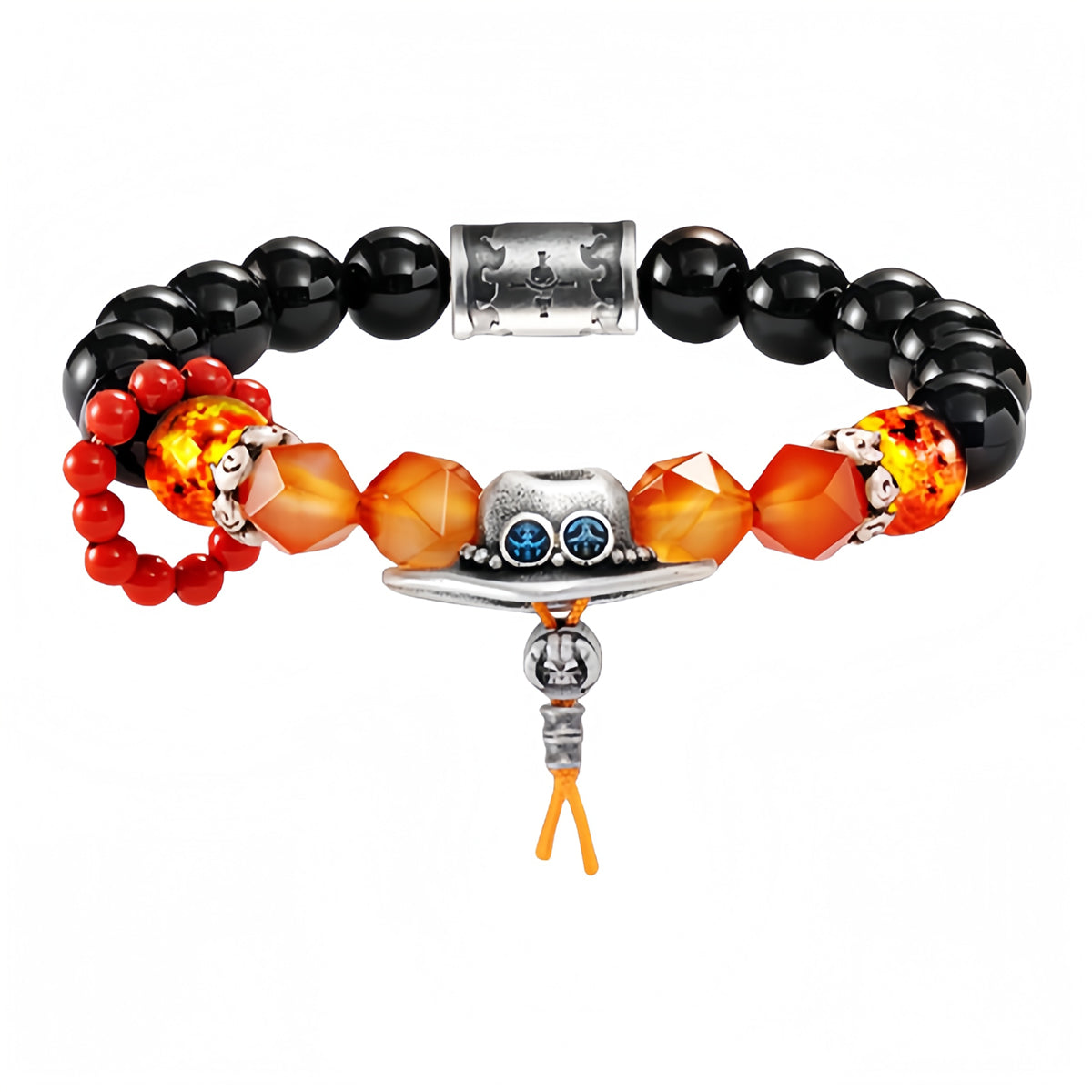 Ace/Sabo/Luffy Inspired Beaded Bracelets for Anime Fans